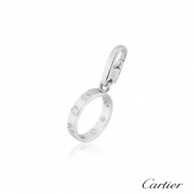 Cartier White Gold Diamond Love Charm